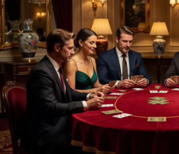 Pókerasztal élmény elegáns kaszinó-lounge környezetben